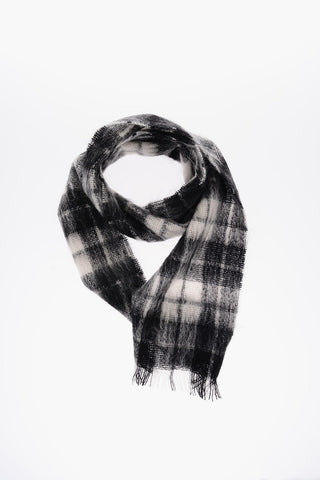 Two-Tone Checked Scarf
