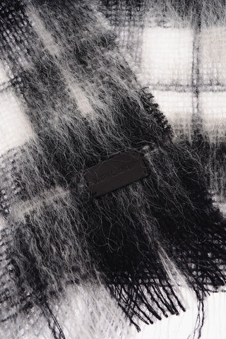 Two-Tone Checked Scarf