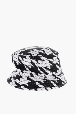 Dogtooth Patterned Bucket Hat
