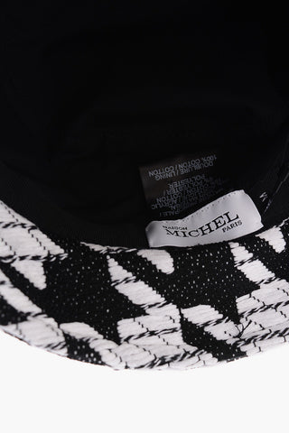 Dogtooth Patterned Bucket Hat