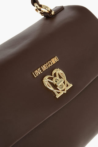 LOVE Borsa Handle in Ecopelle con Monogram Frontale e Tracolla Removibile