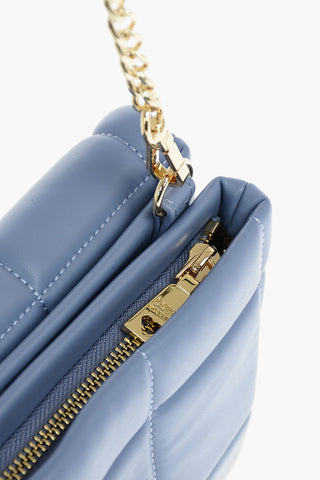 LOVE Quilted Faux Leather Bag with Removable Shoulder Strap 