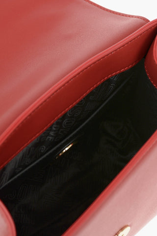 LOVE Faux Leather Crossbody Bag with Contrasting Foulard