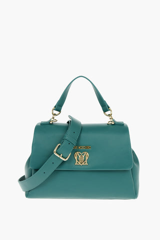 LOVE Borsa Handle in Ecopelle con Monogram Frontale e Tracolla Removibile