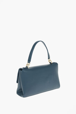  LOVE Faux Leather Bag with Front Monogram and Turn Lock Closure