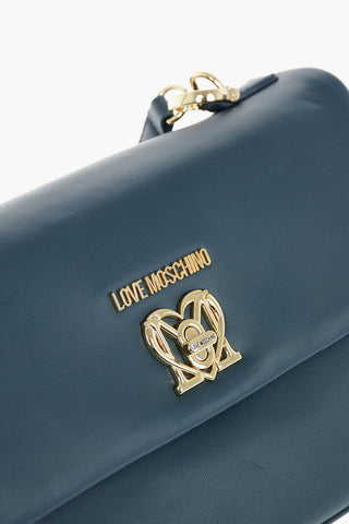LOVE Borsa in Ecopelle con Monogram Frontale e Chiusura Turn Lock