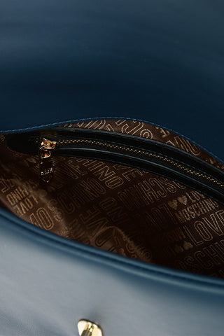 LOVE Borsa in Ecopelle con Monogram Frontale e Chiusura Turn Lock