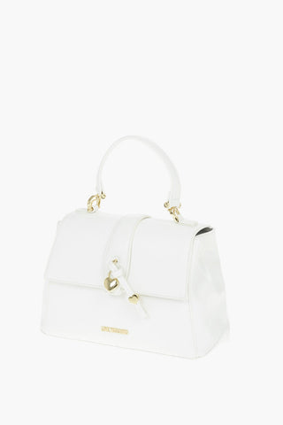 LOVE Faux Leather Handbag with Heart Shaped Charm