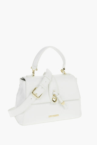 LOVE Faux Leather Handbag with Heart Shaped Charm