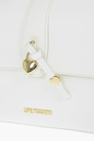 LOVE Faux Leather Handbag with Heart Shaped Charm