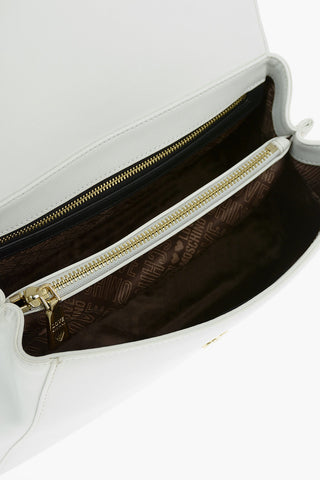 LOVE Faux Leather Handbag with Heart Shaped Charm