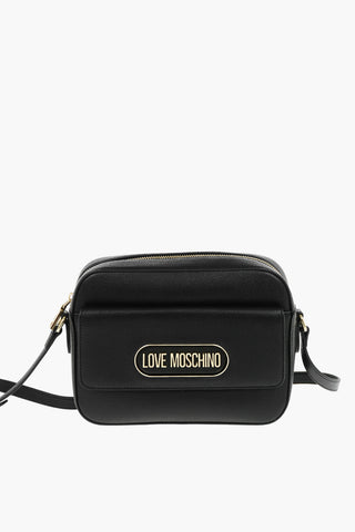 LOVE Borsa Camera in Ecopelle Martellata con Tasca Frontale