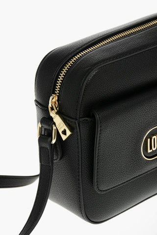 LOVE Borsa Camera in Ecopelle Martellata con Tasca Frontale