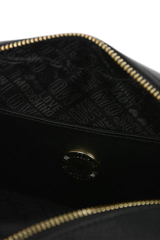 LOVE Borsa Camera in Ecopelle Martellata con Tasca Frontale