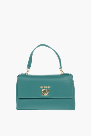 LOVE Borsa in Ecopelle con Monogram Frontale e Chiusura a Rotazione