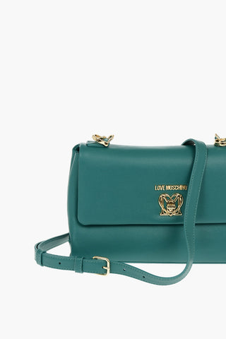 LOVE Borsa in Ecopelle con Monogram Frontale e Chiusura a Rotazione