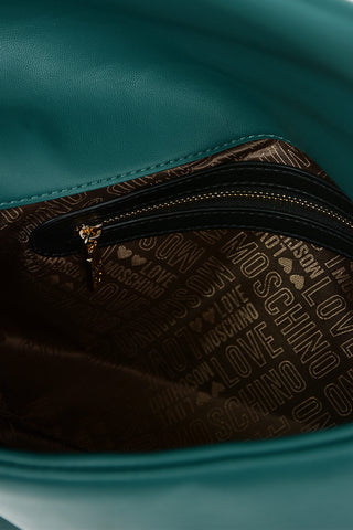 LOVE Borsa in Ecopelle con Monogram Frontale e Chiusura a Rotazione