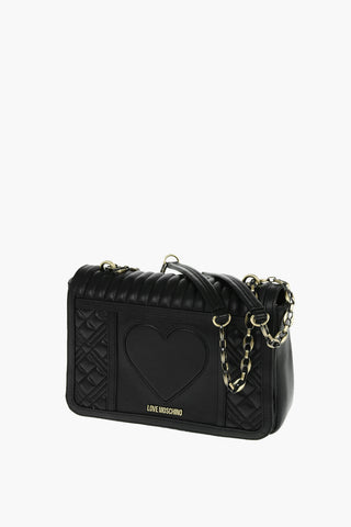 LOVE Quilted Leather SOUL Shoulder Bag with Magnetic Closure
