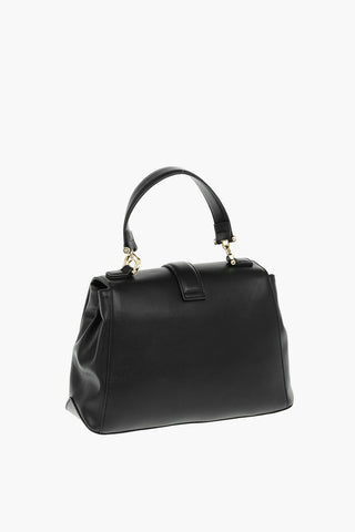  LOVE Faux Leather Handbag with Heart Shaped Charm 