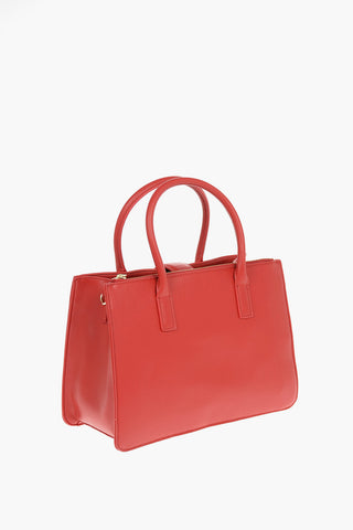 LOVE Borsa Tote in Ecopelle con Charm a Forma di Cuore