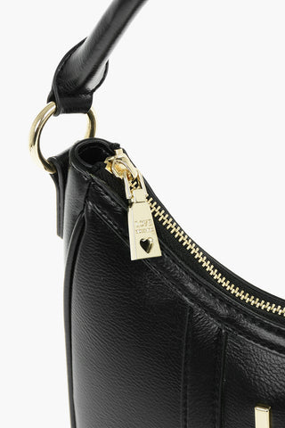 LOVE Maxi Pocket Faux Leather Hobo Bag with Embossed Logo
