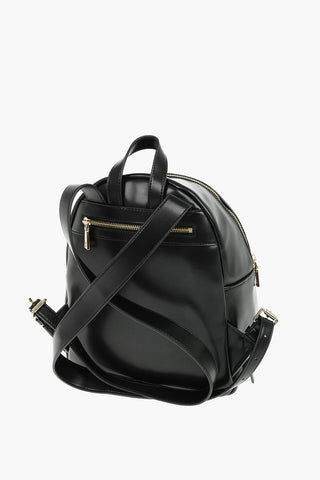 LOVE Solid Color Leather Backpack