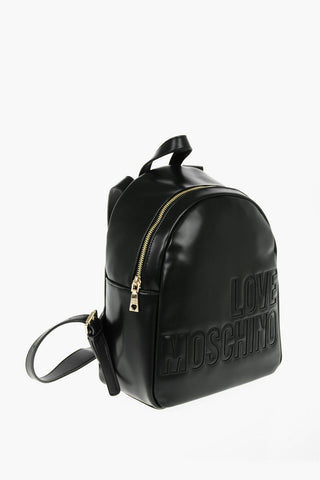 LOVE Solid Color Leather Backpack