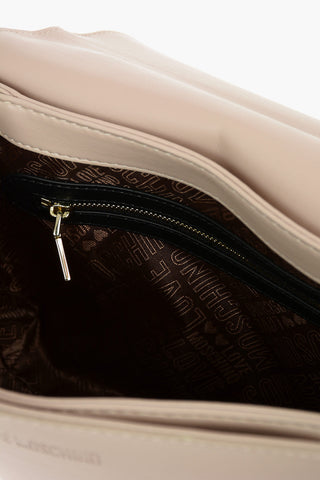 LOVE Borsa a Spalla in Ecopelle Trapuntata con Logo in Rilievo