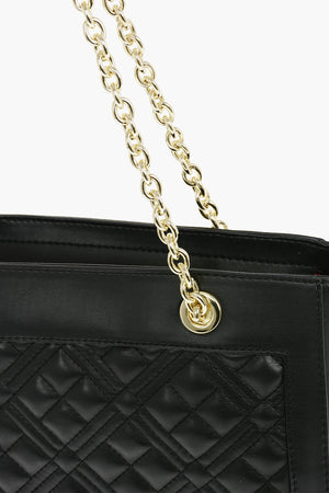 LOVE Borsa Tote in Ecopelle Trapuntata con Maxi Monogram