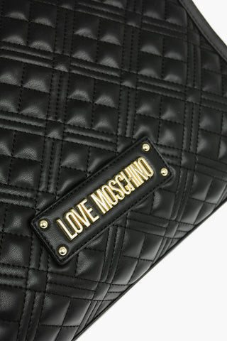 LOVE Borsa Tote in Ecopelle Trapuntata con Maxi Monogram