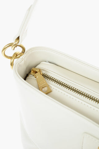 LOVE Faux Leather Shoulder Bag with Shape Heart and Removable Foulard