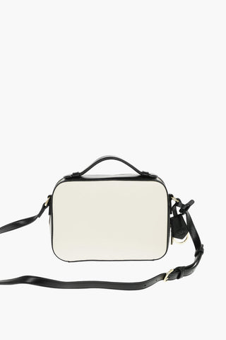 LOVE Golden Logo Two-Tone Faux Leather Crossbody Bag