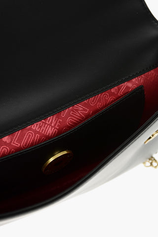 LOVE Faux Leather Clutch with Removable Chain Strap