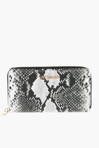 LOVE Snake Effect Faux Leather Wallet