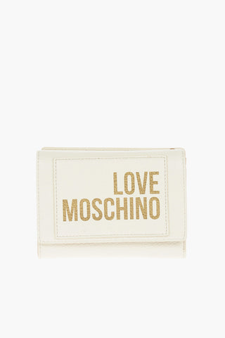 LOVE Logo Printed Faux Leather Wallet
