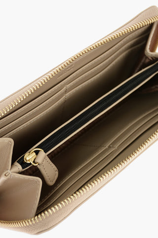 LOVE Golden Detail Wallet with Zip Closure