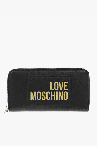 LOVE Logo Printed Faux Leather Wallet