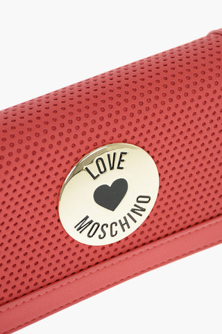 Love Portafoglio in Ecopelle Traforata con Logo Dorato