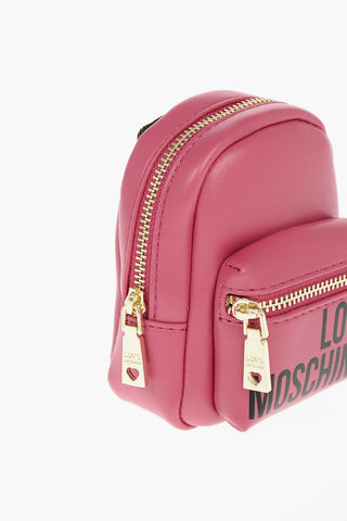LOVE Faux Leather  Backpack Shape Charm for Bag