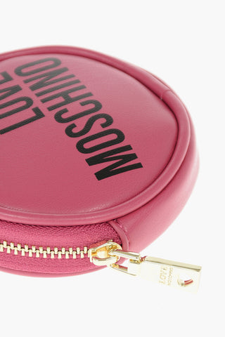 LOVE Zip Closure Faux Leather Charm Bag