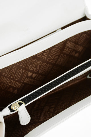 LOVE Perforated Detail Faux Leather Wallet