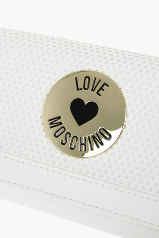 LOVE Perforated Detail Faux Leather Wallet