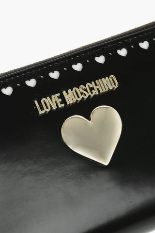 LOVE Silver Heart Faux Leather Wallet