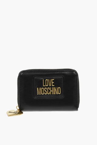 LOVE Golden Logo Faux Leather Wallet