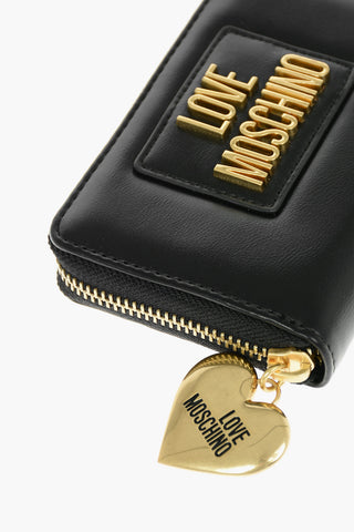 LOVE Golden Logo Faux Leather Wallet