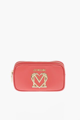 LOVE Portafoglio in Ecopelle con Monogram e Zip Dorati