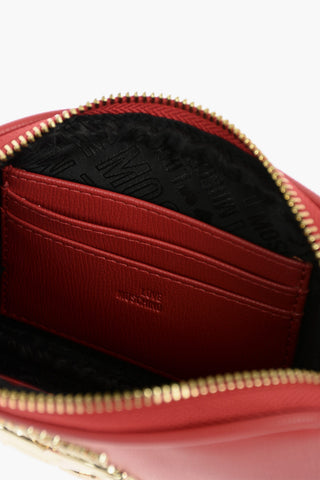 LOVE Portafoglio in Ecopelle con Monogram e Zip Dorati