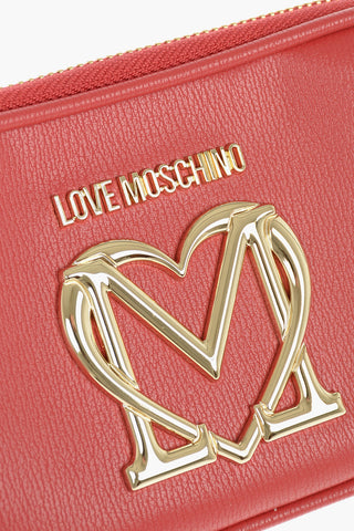 LOVE Portafoglio in Ecopelle con Monogram e Zip Dorati