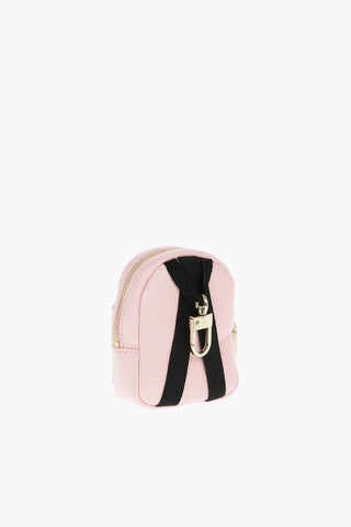 LOVE Faux Leather Quilted Backpack Shape Charm for Bag