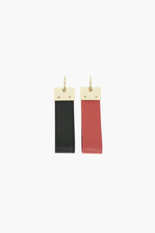 LOVE Set of 2 Keychain with Leather Pendant